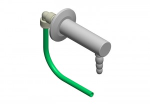 Beccuccio 90° con innesto rapido e tubo