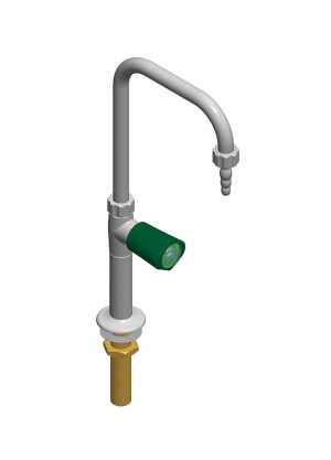 Swivel gooseneckwith faucet - brass nozzle 