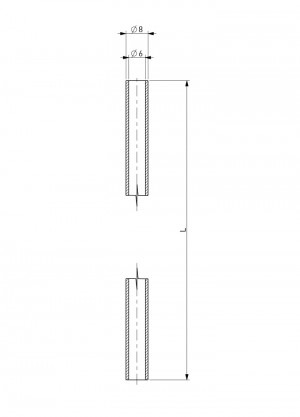 Polypropylene tube d.8x1