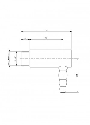 Connection 90° - l=50