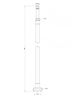 Quickflex hose l=1200 - aisi 316l - m.10x1 - G1/2" - gas