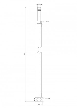 Quickflex hose l=4500 - aisi 316l - m.10x1 - G1/2" - gas