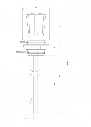 Fume cupboard valve - tube Ø10x1 - gas