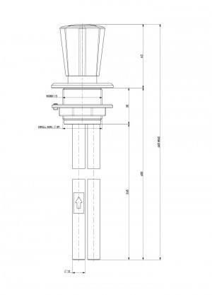 Fume cupboard valve - liquid gas 