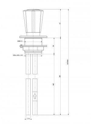 Fume cupboard valve - liquid gas 