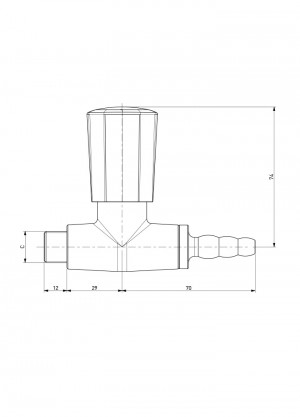 Tap - straight nozzle 