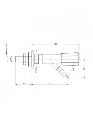 Tap - nozzle 45° - G3/8b