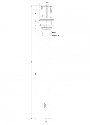 Fume cupboard valve - tube Ø12x1 - vacuum