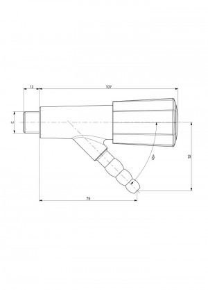 Tap - nozzle 45° 