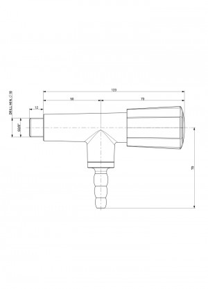 Tap - nozzle 90° 