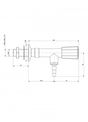 Tap - nozzle 90° - G1/2b