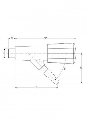 Tap - nozzle 45°  