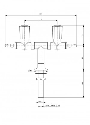 Standout 2 taps - t-distribution - G1/2b