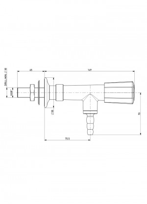 Tap - nozzle 90°  - G3/8b