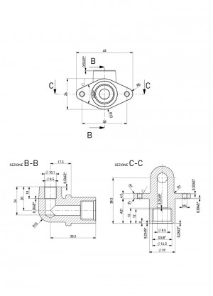 Connection 90° - G3/8 - Ø10.1 - a=21