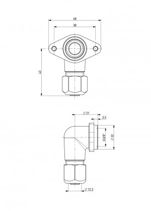 Fitting for tube Ø12x1,5