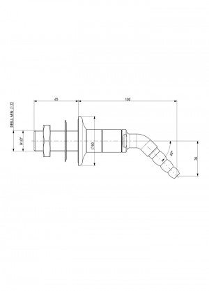 Nozzle 45° - G1/2-white