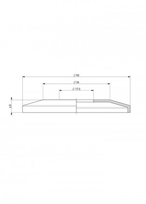 Flange p.p. - G3/8 - yellow