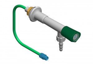 Colonne avec 1 robinet et tube  en polypropylene - h=300 l=300