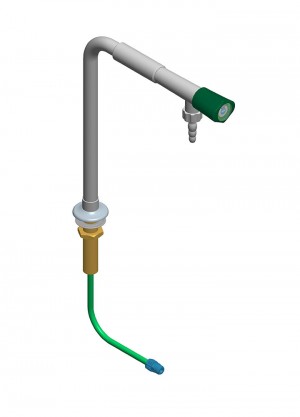 Colonne avec 1 robinet et tube - h=300 l=200