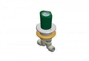 Robinet de commande  en polypropylene a distance retour eau speciale
