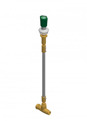 Robinet de commande a distance a tringle eau (froide et chaude)