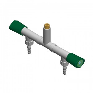 Doppeleckventil - t-verteiler