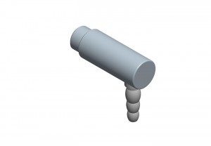 Knieschlauchtülle 90° - l=50