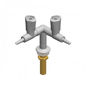 Standsäule 2 vakuumventile - y-verteiler - G1/2b