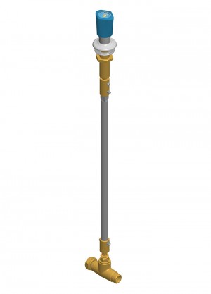 Abzugsventil mit ventil - druckluft G1/2m - G1/2m - G1/2f