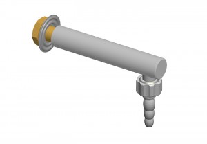 Tülle 90° - l=130 - G3/8