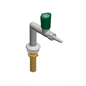 Columna con un grifo de laboratorio para agua - montaje mesa