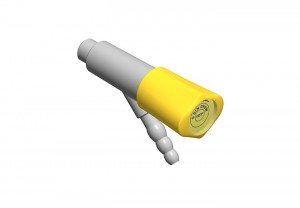 Grifo de laboratorio con salida escuadra para gas - boquilla racor 45° - gas
