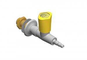 Grifo de laboratorio con salida recta para G1/2b  gas