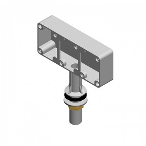 Torreta electrica con 3 tomas de corriente -  en plastico