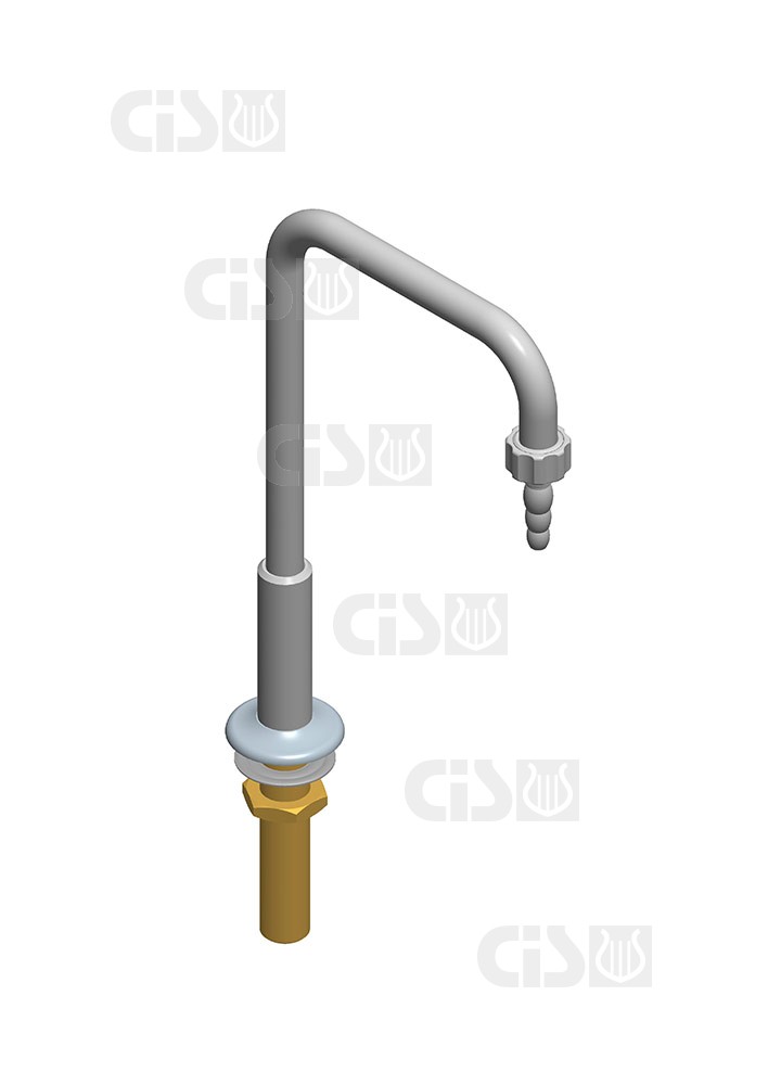Grifo de laboratorio vertical para agua boquilla fija CIS Safety Parts